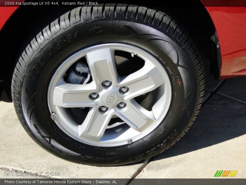 Volcanic Red / Black 2009 Kia Sportage LX V6 4x4