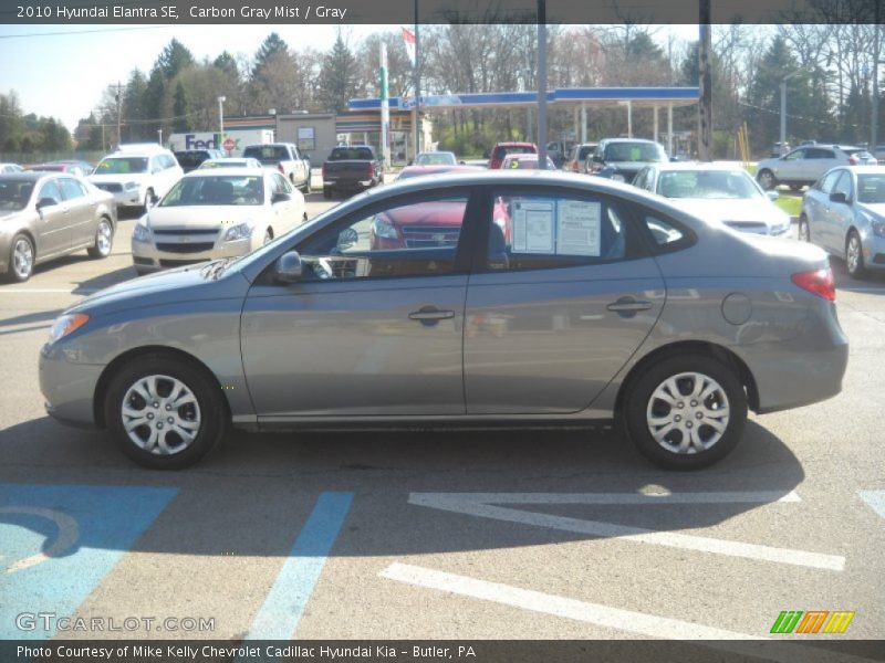 Carbon Gray Mist / Gray 2010 Hyundai Elantra SE