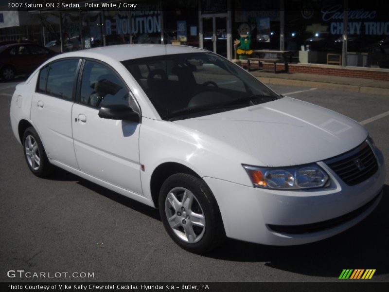 Polar White / Gray 2007 Saturn ION 2 Sedan