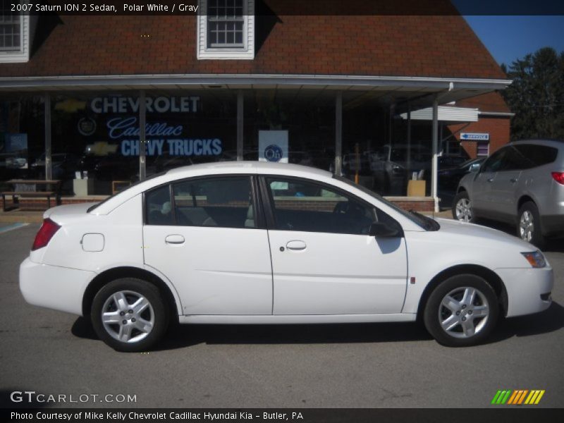 Polar White / Gray 2007 Saturn ION 2 Sedan