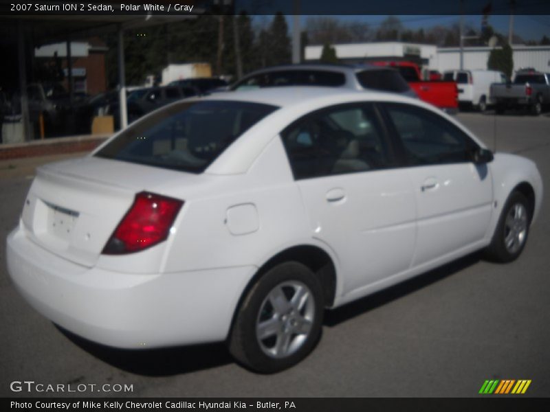 Polar White / Gray 2007 Saturn ION 2 Sedan