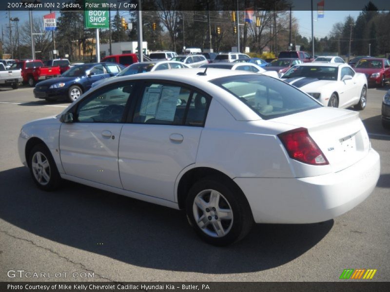 Polar White / Gray 2007 Saturn ION 2 Sedan