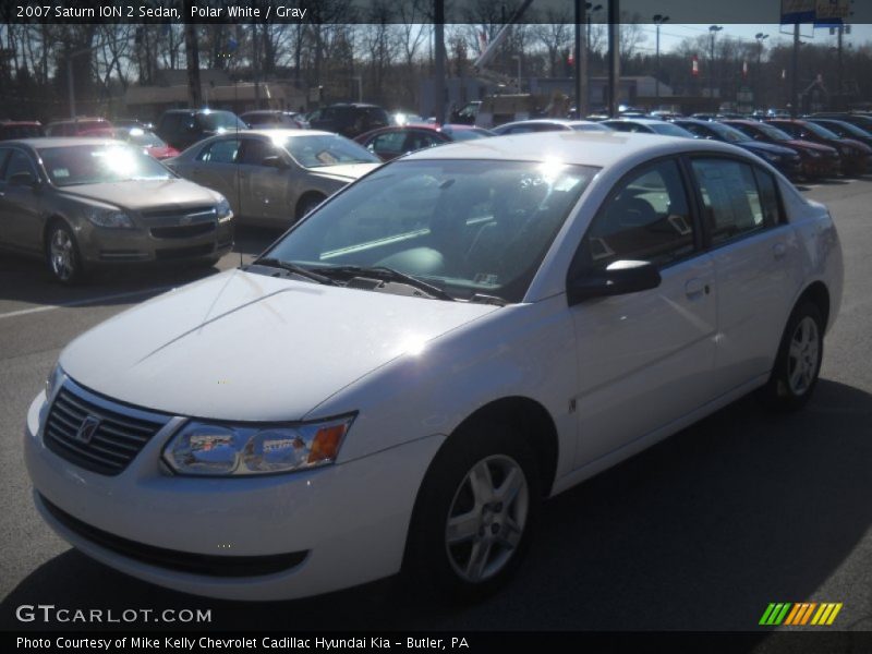 Polar White / Gray 2007 Saturn ION 2 Sedan