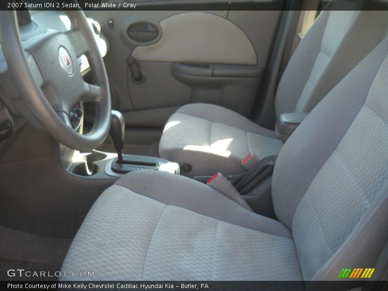 Polar White / Gray 2007 Saturn ION 2 Sedan