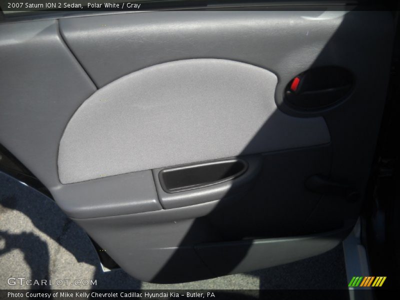 Polar White / Gray 2007 Saturn ION 2 Sedan
