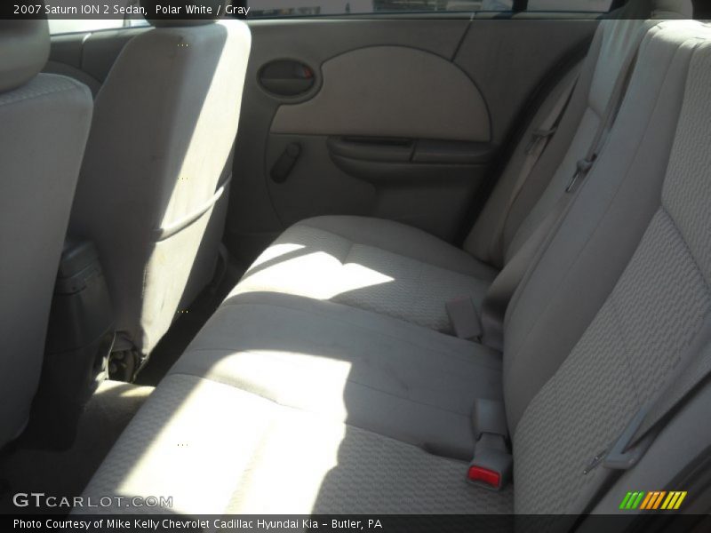 Polar White / Gray 2007 Saturn ION 2 Sedan