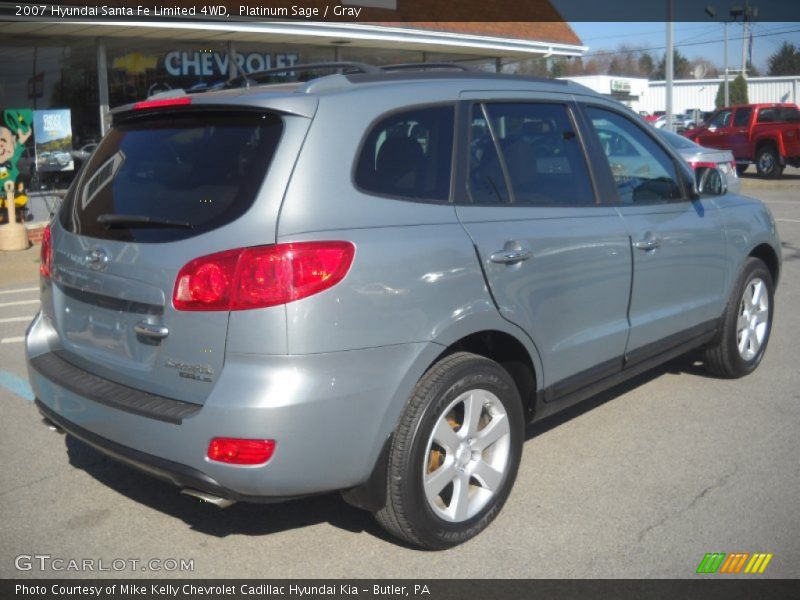 Platinum Sage / Gray 2007 Hyundai Santa Fe Limited 4WD