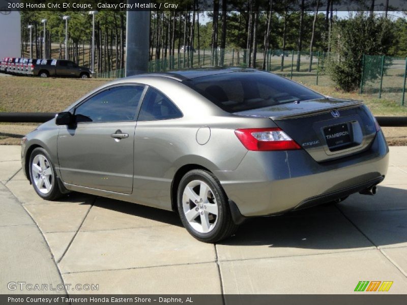 Galaxy Gray Metallic / Gray 2008 Honda Civic EX Coupe