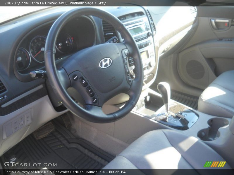 Platinum Sage / Gray 2007 Hyundai Santa Fe Limited 4WD