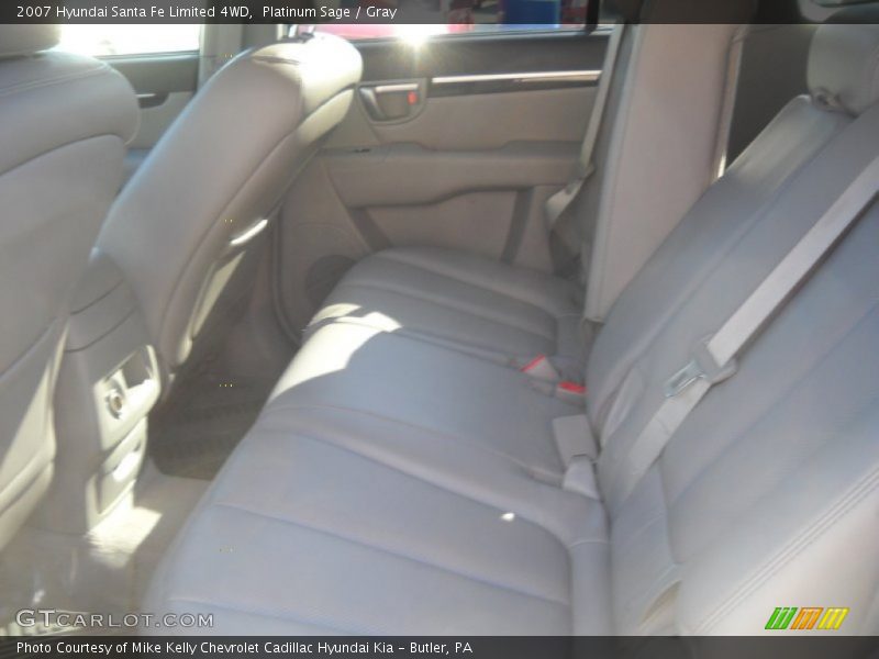 Platinum Sage / Gray 2007 Hyundai Santa Fe Limited 4WD