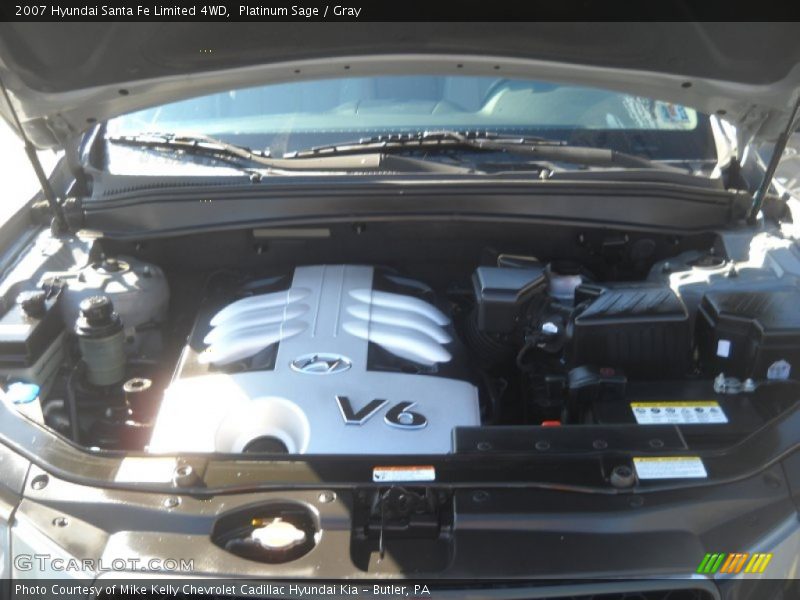 Platinum Sage / Gray 2007 Hyundai Santa Fe Limited 4WD