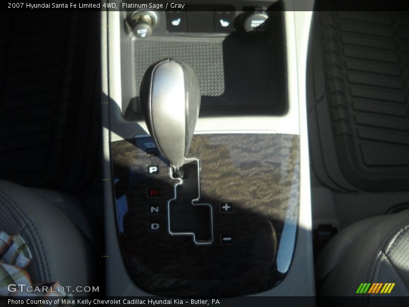 Platinum Sage / Gray 2007 Hyundai Santa Fe Limited 4WD