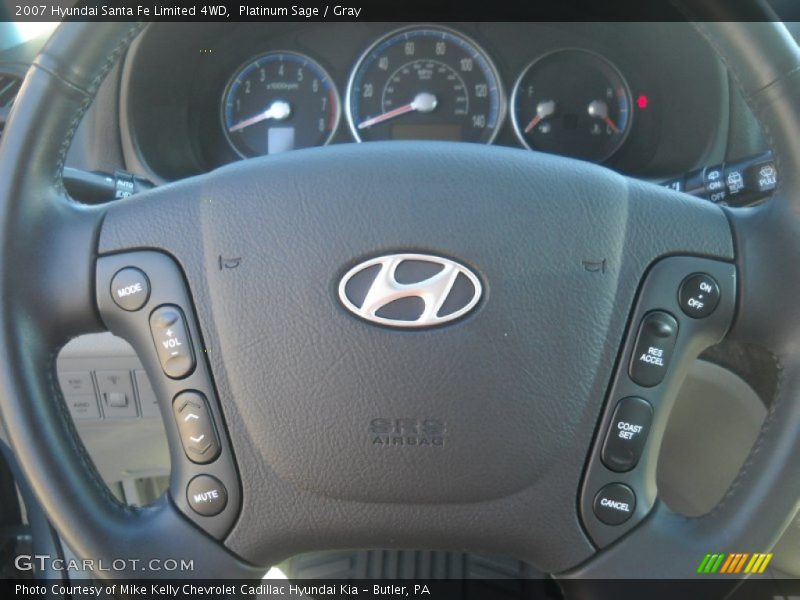 Platinum Sage / Gray 2007 Hyundai Santa Fe Limited 4WD