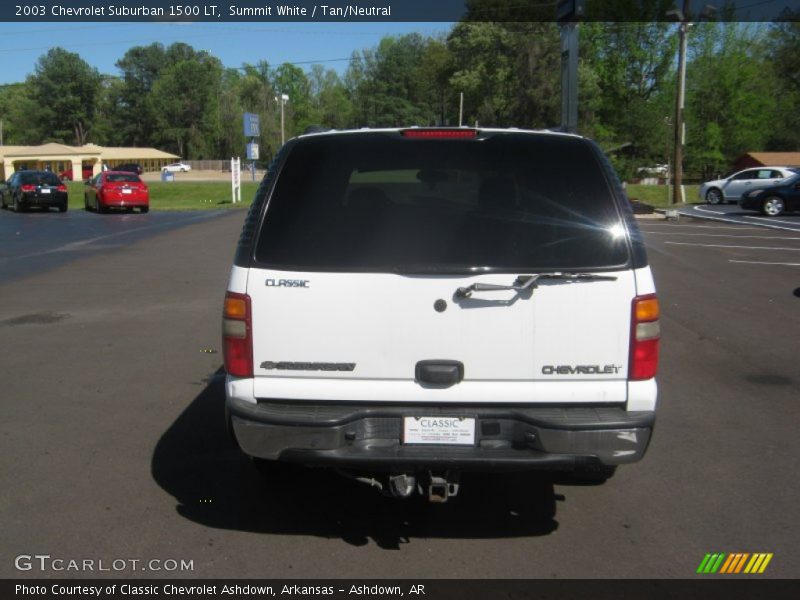 Summit White / Tan/Neutral 2003 Chevrolet Suburban 1500 LT