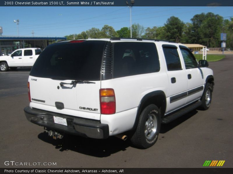 Summit White / Tan/Neutral 2003 Chevrolet Suburban 1500 LT