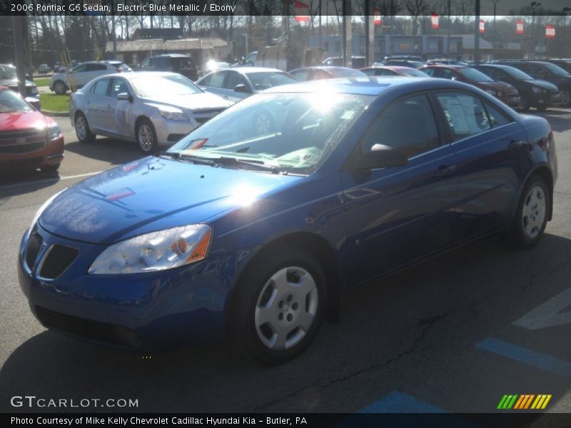 Electric Blue Metallic / Ebony 2006 Pontiac G6 Sedan