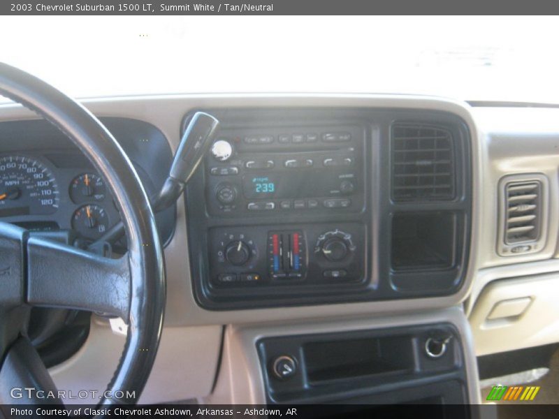Summit White / Tan/Neutral 2003 Chevrolet Suburban 1500 LT