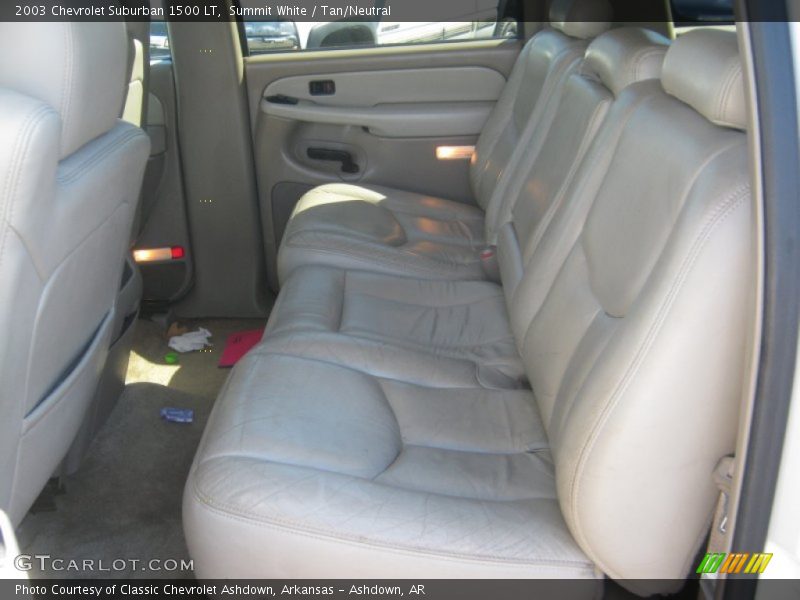 Summit White / Tan/Neutral 2003 Chevrolet Suburban 1500 LT