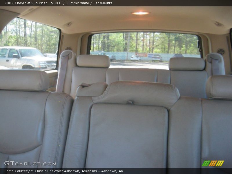 Summit White / Tan/Neutral 2003 Chevrolet Suburban 1500 LT