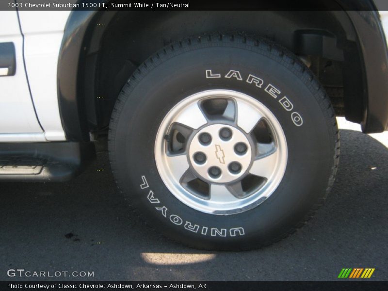 Summit White / Tan/Neutral 2003 Chevrolet Suburban 1500 LT