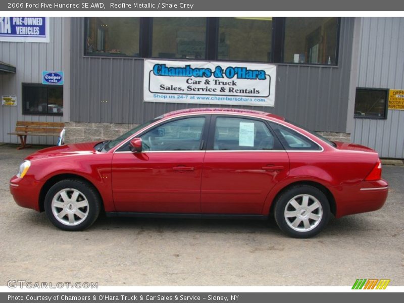 Redfire Metallic / Shale Grey 2006 Ford Five Hundred SE AWD