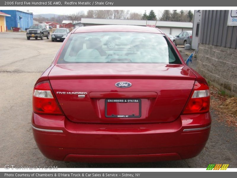 Redfire Metallic / Shale Grey 2006 Ford Five Hundred SE AWD