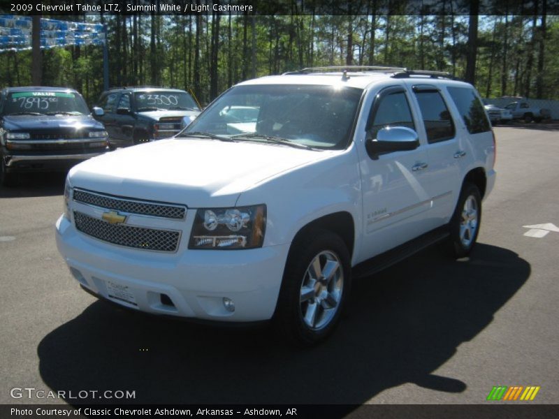 Summit White / Light Cashmere 2009 Chevrolet Tahoe LTZ