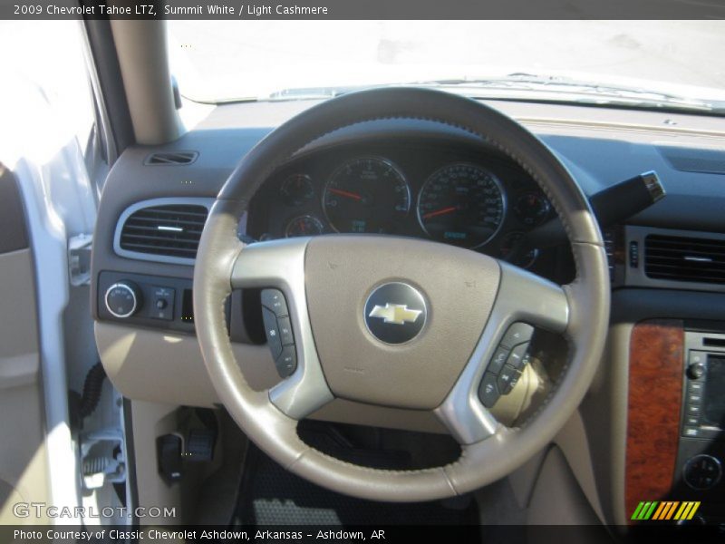 Summit White / Light Cashmere 2009 Chevrolet Tahoe LTZ