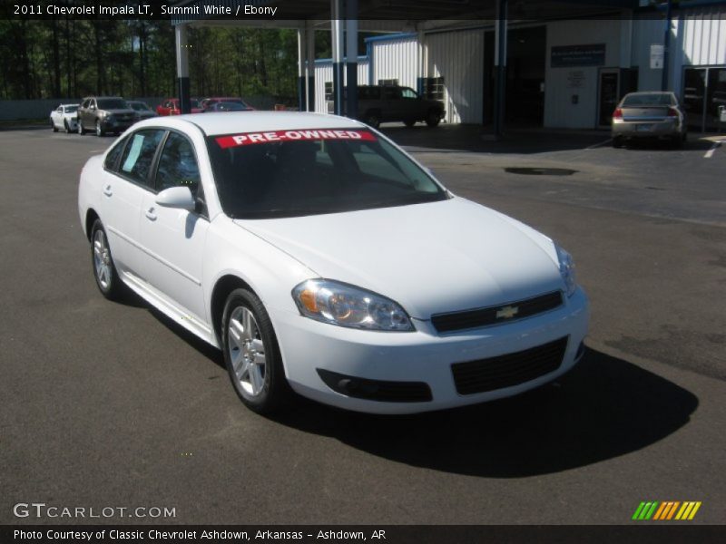 Summit White / Ebony 2011 Chevrolet Impala LT