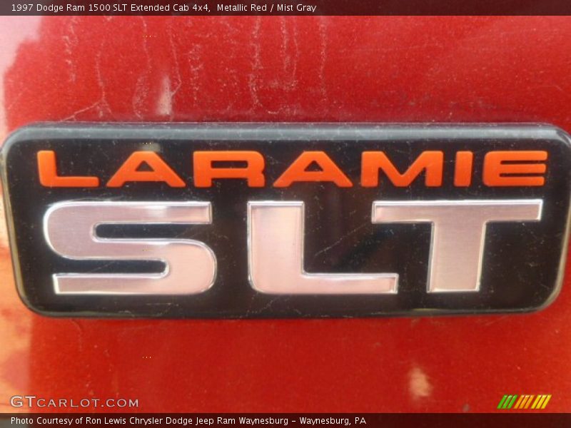 Metallic Red / Mist Gray 1997 Dodge Ram 1500 SLT Extended Cab 4x4