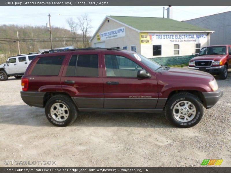 Sienna Pearl / Agate 2001 Jeep Grand Cherokee Laredo 4x4