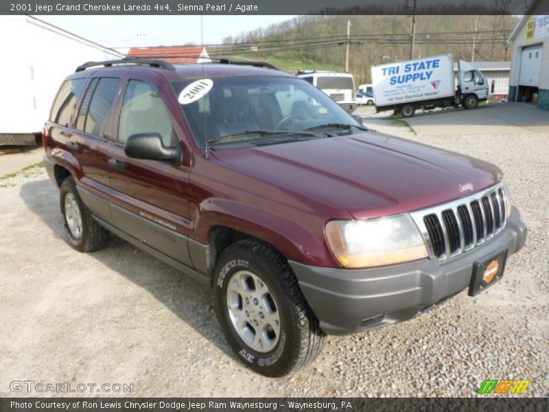 Sienna Pearl / Agate 2001 Jeep Grand Cherokee Laredo 4x4