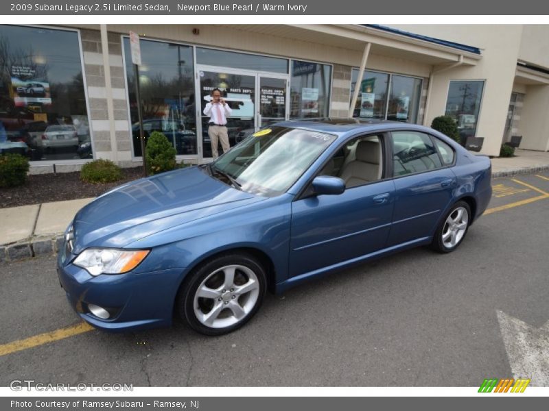 Newport Blue Pearl / Warm Ivory 2009 Subaru Legacy 2.5i Limited Sedan