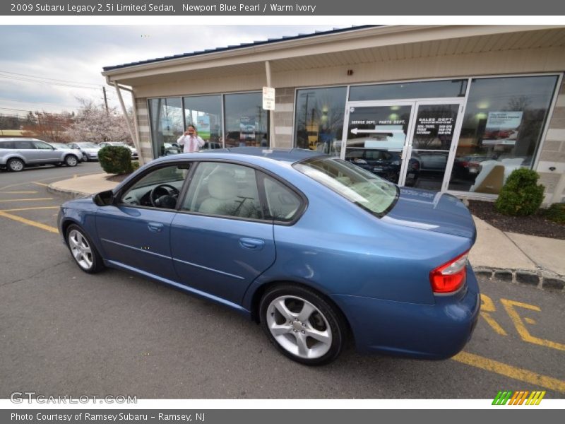 Newport Blue Pearl / Warm Ivory 2009 Subaru Legacy 2.5i Limited Sedan