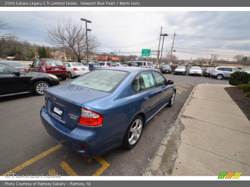 Newport Blue Pearl / Warm Ivory 2009 Subaru Legacy 2.5i Limited Sedan