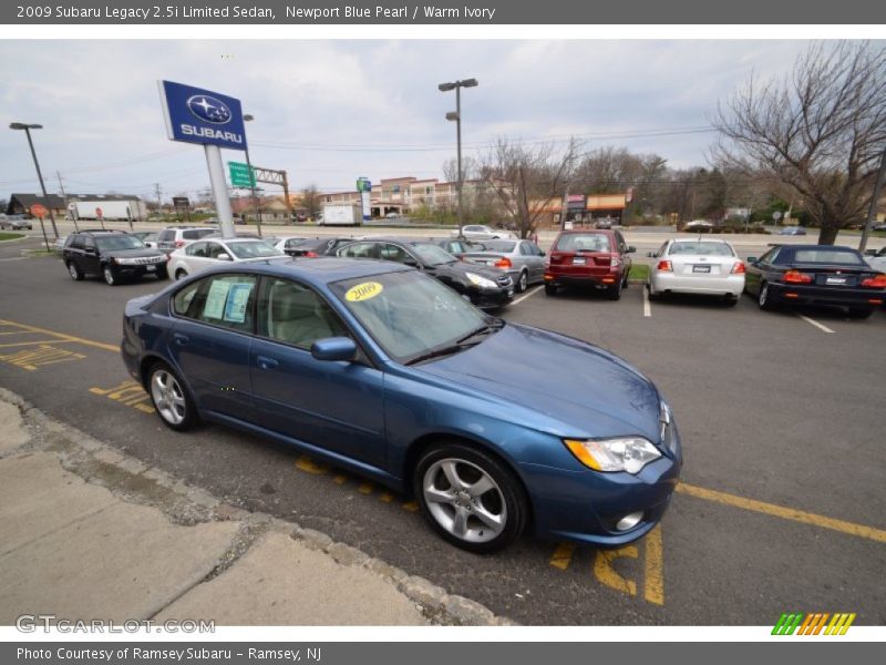 Newport Blue Pearl / Warm Ivory 2009 Subaru Legacy 2.5i Limited Sedan