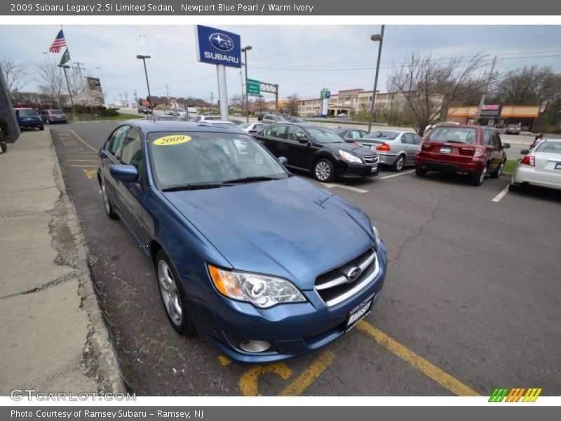 Newport Blue Pearl / Warm Ivory 2009 Subaru Legacy 2.5i Limited Sedan