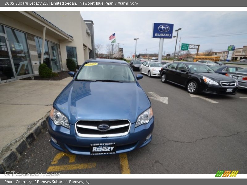 Newport Blue Pearl / Warm Ivory 2009 Subaru Legacy 2.5i Limited Sedan