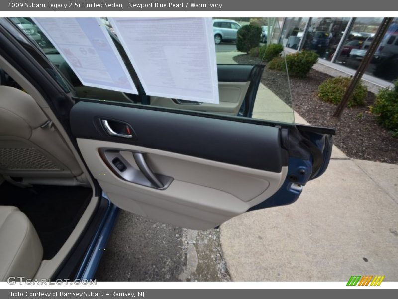 Newport Blue Pearl / Warm Ivory 2009 Subaru Legacy 2.5i Limited Sedan