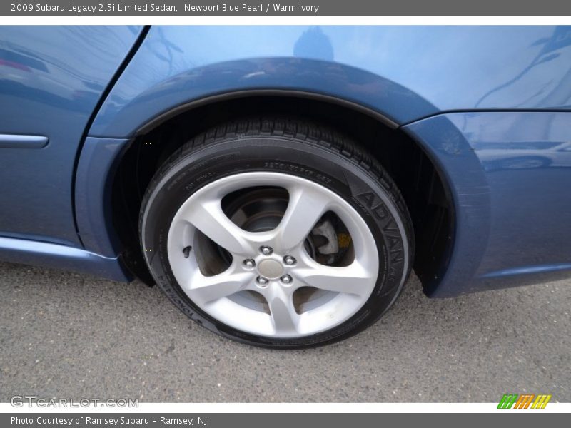 Newport Blue Pearl / Warm Ivory 2009 Subaru Legacy 2.5i Limited Sedan