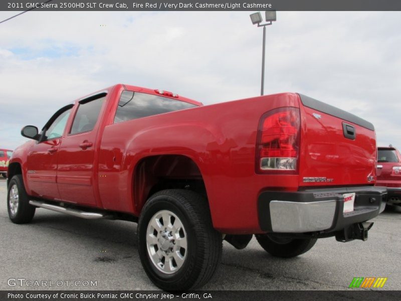 Fire Red / Very Dark Cashmere/Light Cashmere 2011 GMC Sierra 2500HD SLT Crew Cab