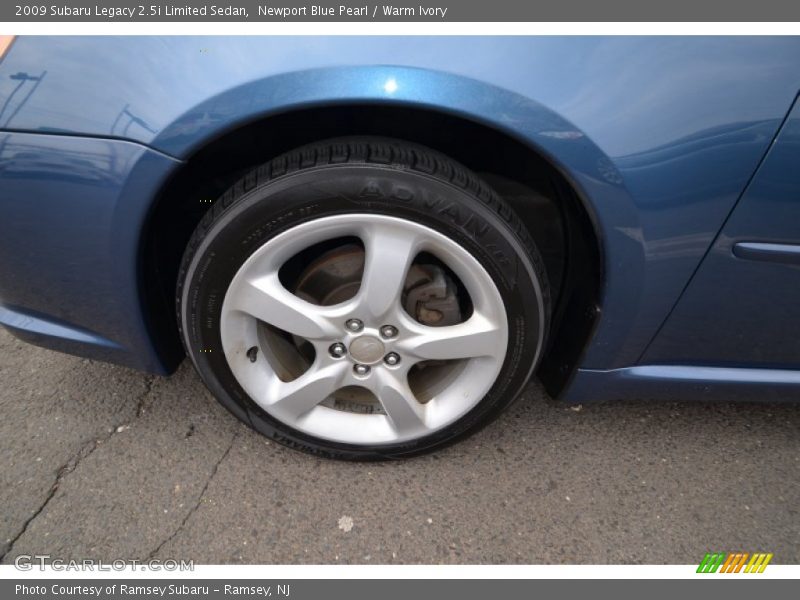 Newport Blue Pearl / Warm Ivory 2009 Subaru Legacy 2.5i Limited Sedan