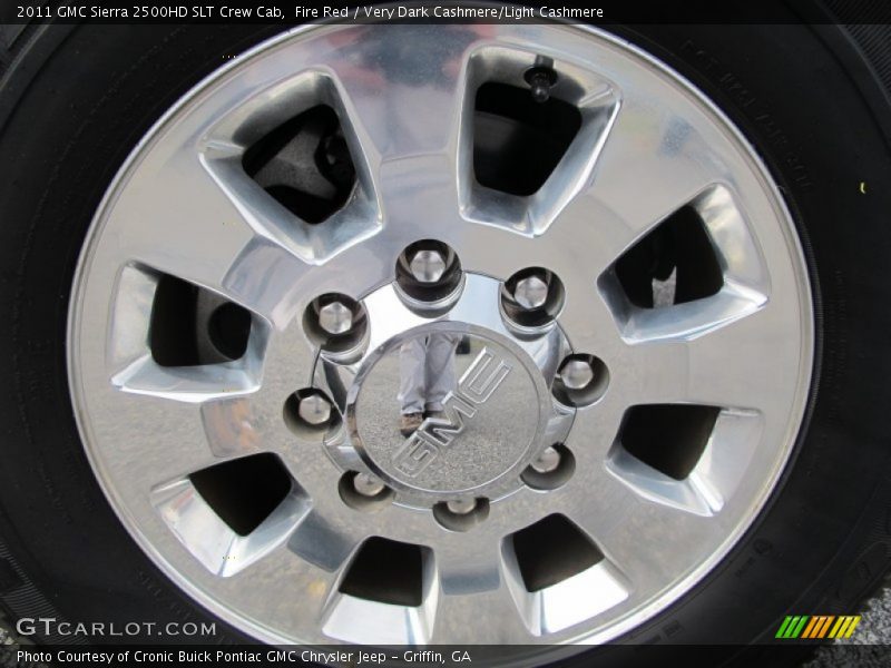 Fire Red / Very Dark Cashmere/Light Cashmere 2011 GMC Sierra 2500HD SLT Crew Cab