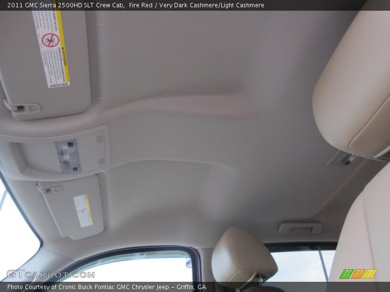 Fire Red / Very Dark Cashmere/Light Cashmere 2011 GMC Sierra 2500HD SLT Crew Cab