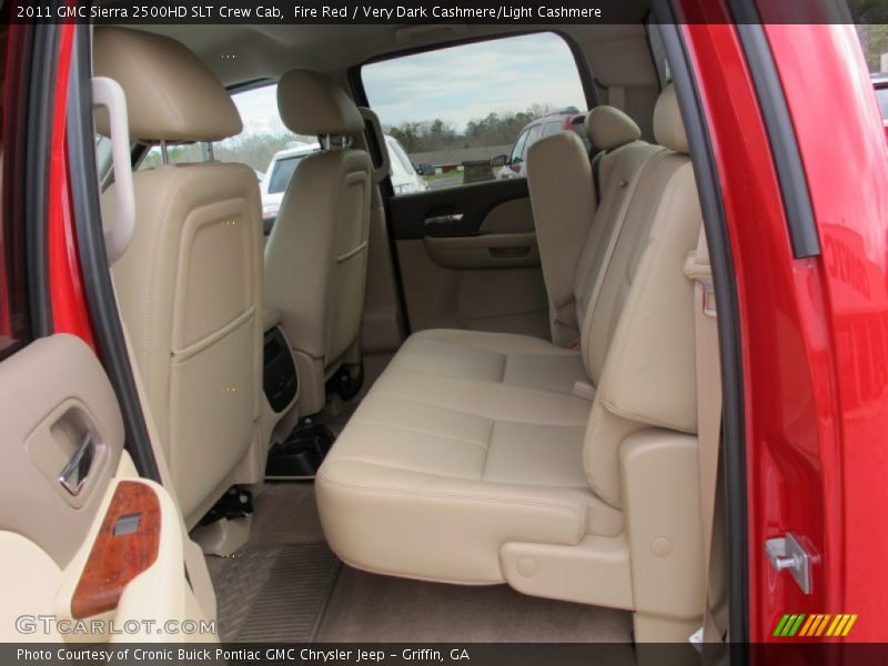 Fire Red / Very Dark Cashmere/Light Cashmere 2011 GMC Sierra 2500HD SLT Crew Cab