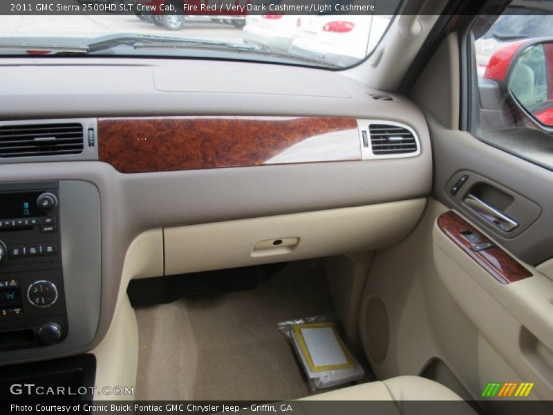 Fire Red / Very Dark Cashmere/Light Cashmere 2011 GMC Sierra 2500HD SLT Crew Cab