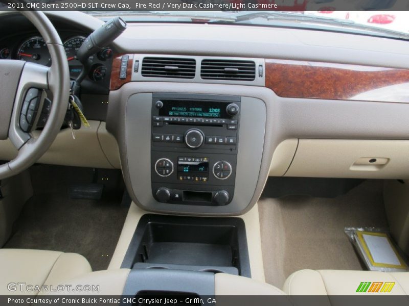 Fire Red / Very Dark Cashmere/Light Cashmere 2011 GMC Sierra 2500HD SLT Crew Cab
