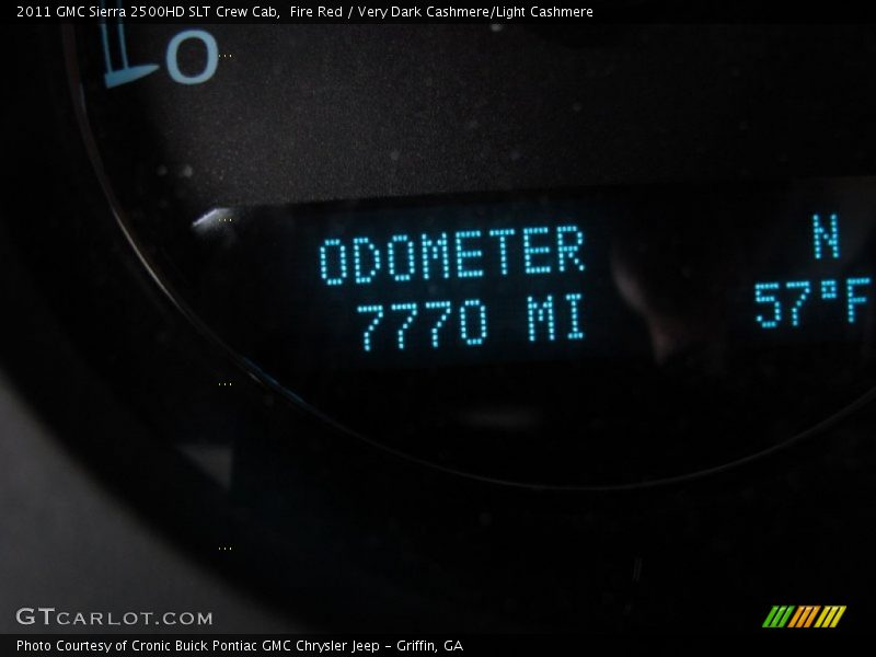 Fire Red / Very Dark Cashmere/Light Cashmere 2011 GMC Sierra 2500HD SLT Crew Cab