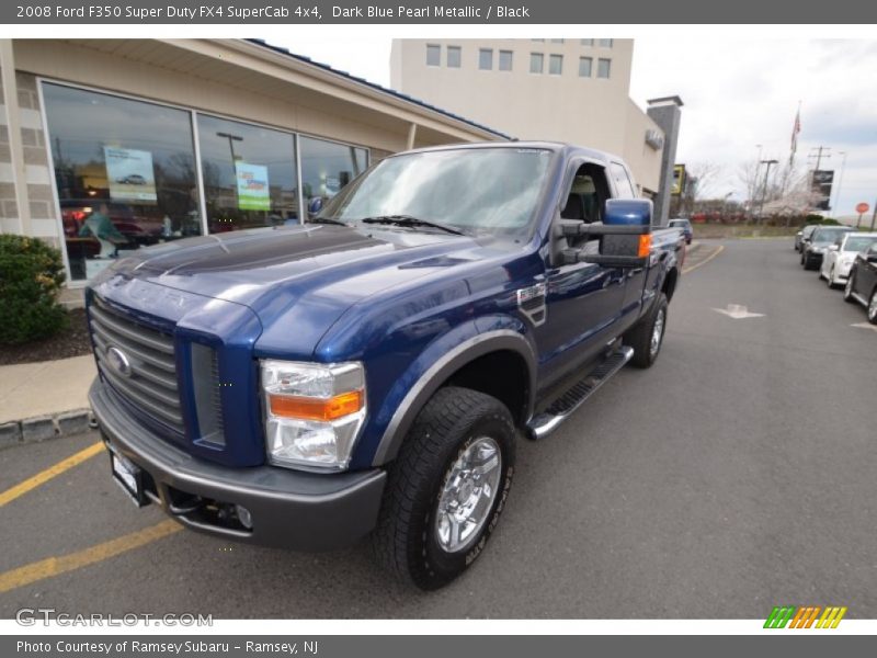 Dark Blue Pearl Metallic / Black 2008 Ford F350 Super Duty FX4 SuperCab 4x4