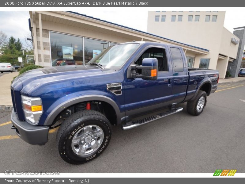 Dark Blue Pearl Metallic / Black 2008 Ford F350 Super Duty FX4 SuperCab 4x4